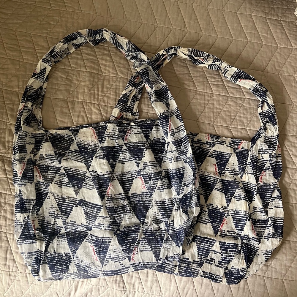Free People reusable tote bag set
